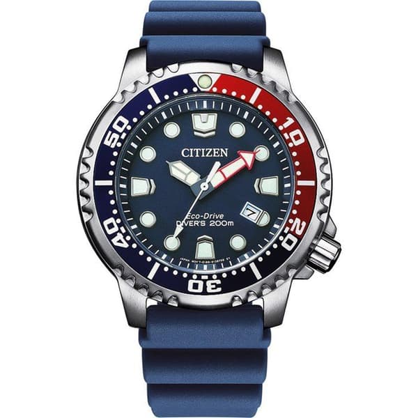 Citizen Watch - Herr - BN0168-06L - Solenergi - Vattentät 20 Atm - Blå polyuretanrem