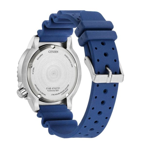 Citizen Watch - Herr - BN0168-06L - Solenergi - Vattentät 20 Atm - Blå polyuretanrem