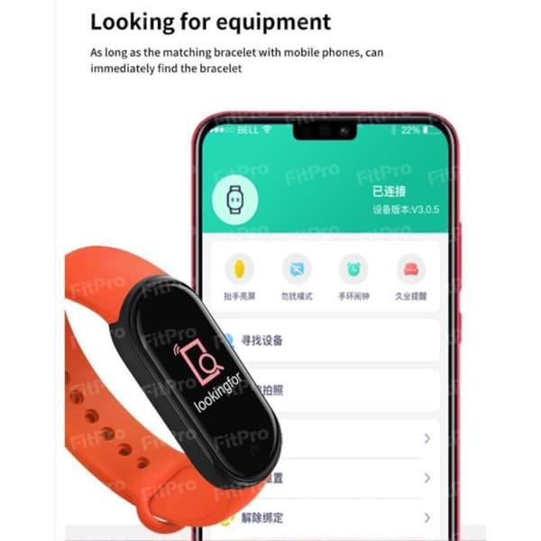 M6 Smartwatch för män och kvinnor, sportarmband, Bluetooth, pulsmätare M6 klockor (svarta) -BH3475
