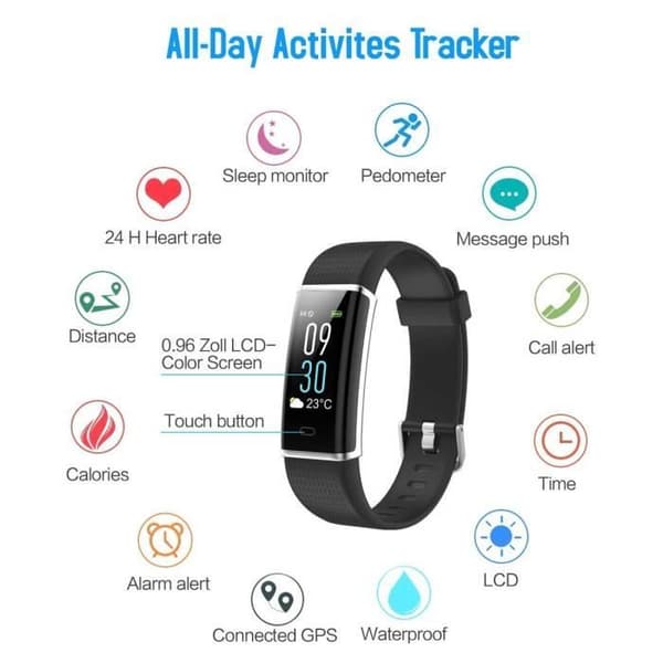 Connected Watch - Smartwatch - IP68 Vattentät - Färgskärm - Blandat - Sport