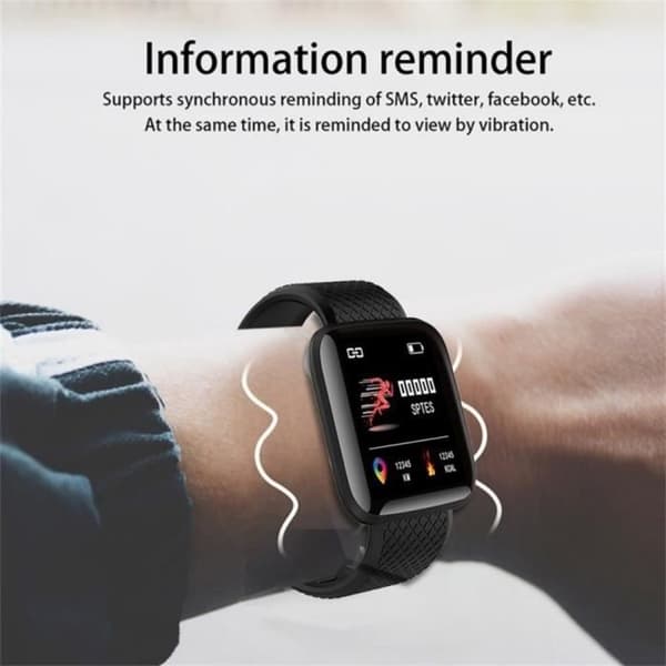 Connected Armband, Connected Watch Herr Dam Smart Watch Med Puls Blodtrycksmätare 5