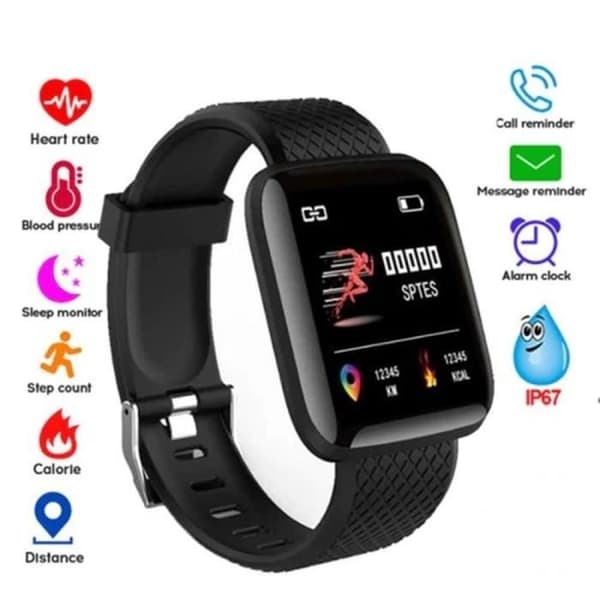 Connected Armband, Connected Watch Herr Dam Smart Watch Med Puls Blodtrycksmätare 5
