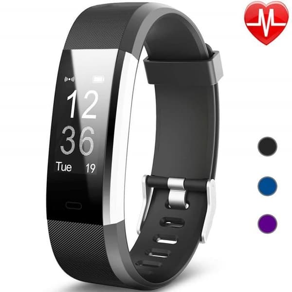 Ansluten klocka Kvinnor Män Smartwatch Stegräknare Ansluten armband Vattentätt Barn Sport Konditionsfrekvens Mätare Smart Watch Fitness