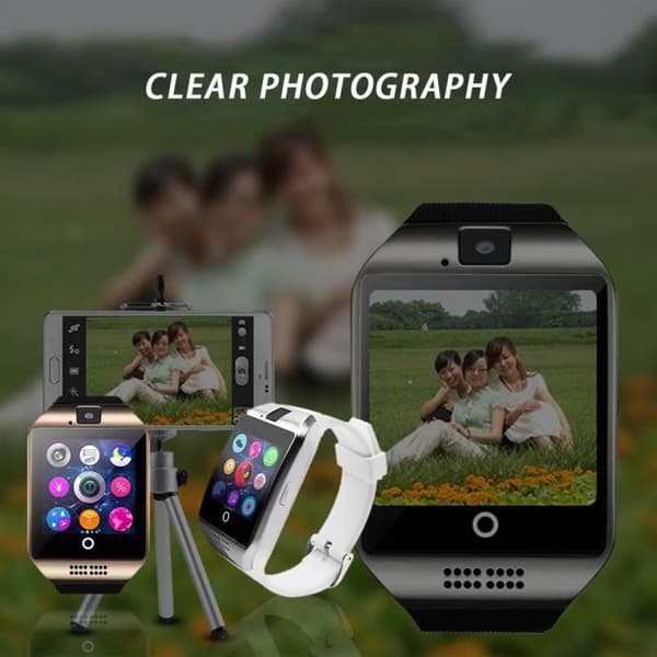Svart Q18 Smartwatch