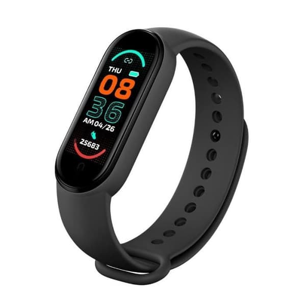 2021 M6 Smartwatch för män och kvinnor, Bluetooth, Fitness Tracker, Pulsmätare [029DFCB]