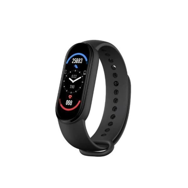M6 Smart Watch för män Kvinnor Fitness Tracker Puls Blodtryck M6 Svart -WGHY5321