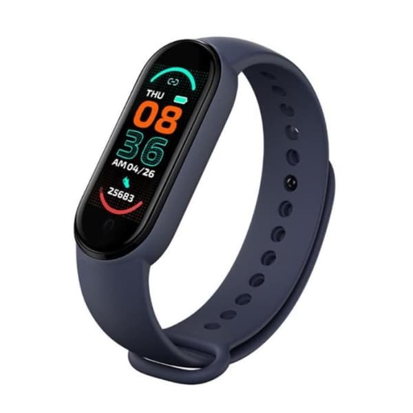 M6 smartklocka för män och kvinnor, puls- och blodtrycksmätare, co Watch B -BH1116