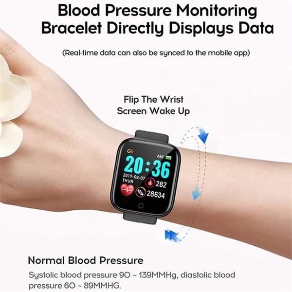 Smart Watch Herr Dam Solle Såld History Tracker Armband Smart Clock Smart Sport Sport SmartWatch för Android iOS (Färg A609