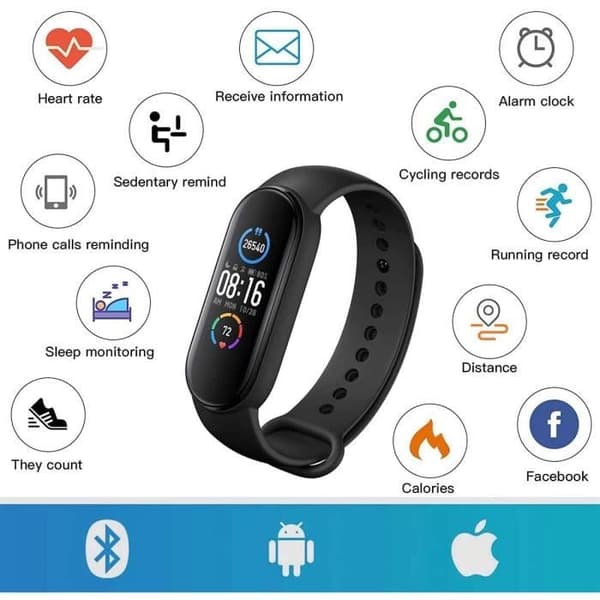 Connected Watch Herr Dam, Smartwatch Sport Watch, Smartwatch med pulsmätare, Fitness Tracker med Pod[22]