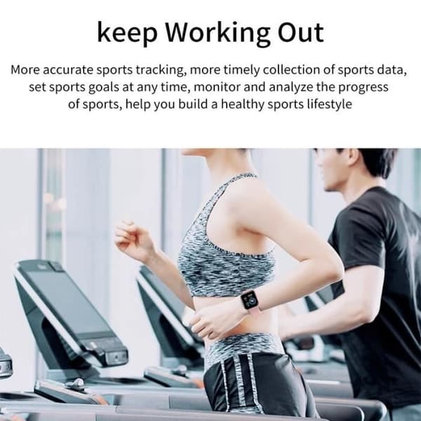 D20 Smartwatch för män och kvinnor, Fitness Tracker, Pulsmätare, Bluetooth, [05BCE26]
