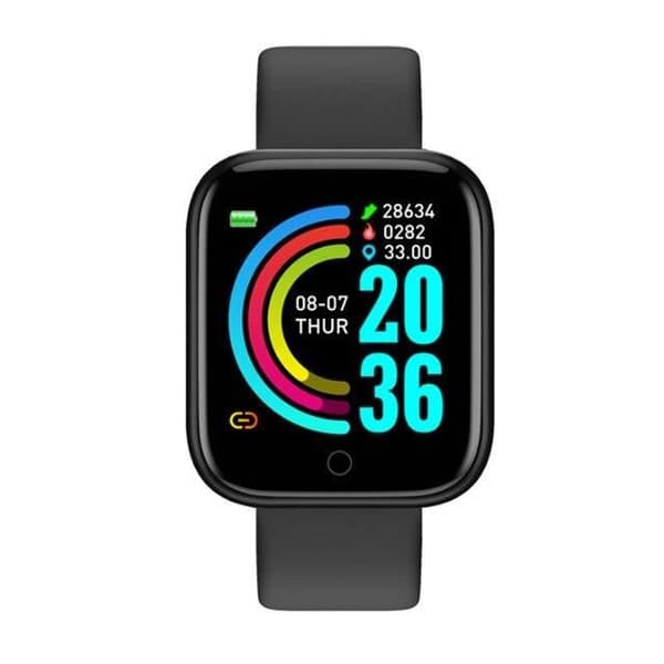 D20 Smartwatch för män och kvinnor, Fitness Tracker, Pulsmätare, Bluetooth, [05BCE26]