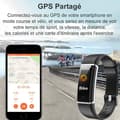 Miniatyrbild 3 av 4: Connected Watch, Connected Armband Color Screen Stegräknare Fitness Activity Tracker Svart
