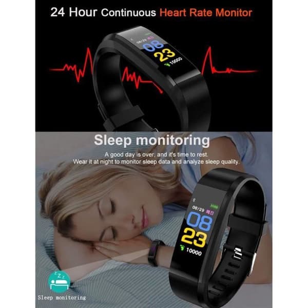 ansluten klocka, LIGE Fitness Trackers Connected Armband Stegräknare Vattentät IP67