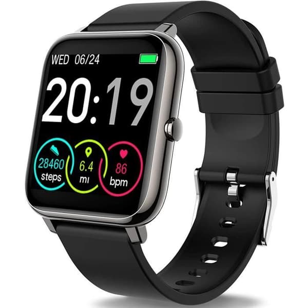 Connected Watch - Rinsmola - Sport - Vattentät 10 ATM - Stegräknare - Pulsmätare