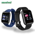 Miniatyrbild 2 av 4: Dropshipping D13 Smart Watches ID116Plus Puls Smart Band Fitness Sportarmband-Rött med låda