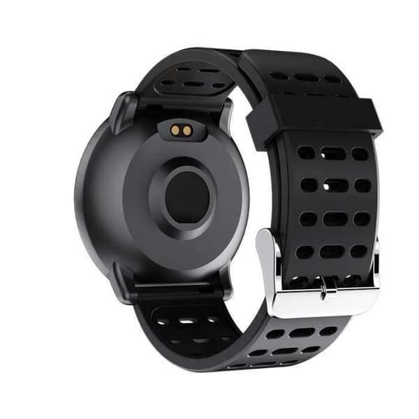 Connected Watch Armband Stegräknare Cardio Herr Dam Barn Smart Watch Android iOS Vattentät Smartwatch för iPhone Samsung; Svart