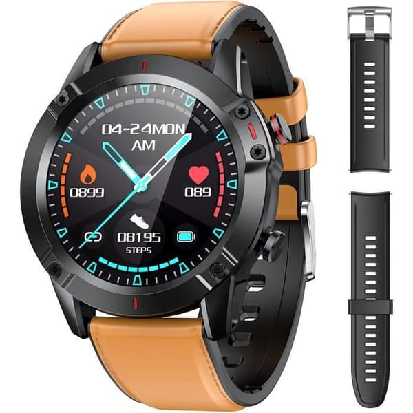 AGPTEK Connected Watch Herr, Smartwatch Sport Watch, IP68 Waterproof Connected Armband Fitness Tracer Puls/Sömn/P