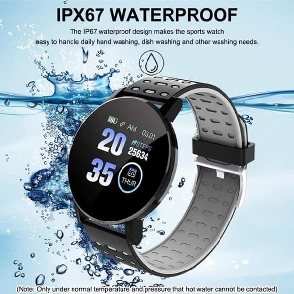 Bluetooth Smart Watch Herr Dam Blodtryck SmartWatch Sports Watch Whatsapp för Android iOS SmartWatch (Färg: B,494