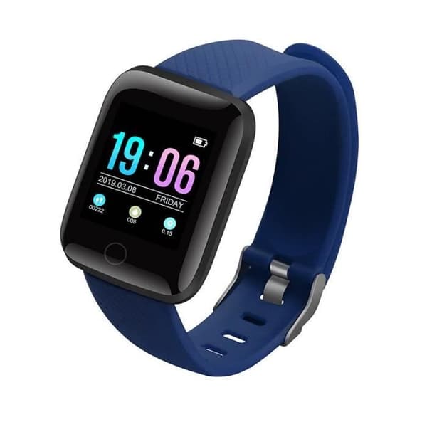 Sportsmartwatch - ID116 - Unisex - Pulsmätare - Vattentålig - 1.3 tums skärm