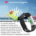 Miniatyrbild 3 av 4: Connected Watch Smartwatch Marqueune Vattentät IP68 Stegräknare för iPhone Samsung Huawei Smartphone Kvinna Man Svart