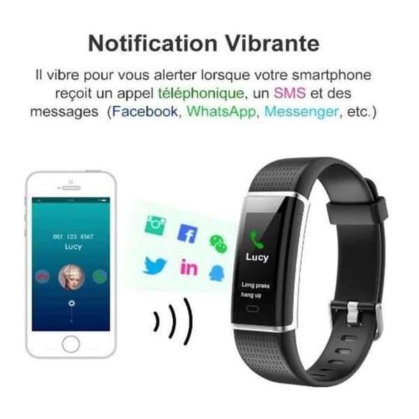 SS Connected Watch - Marqueune - IP68 Vattentät - Pulsmätare - Lila