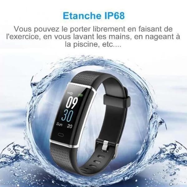 SS Connected Watch - Marqueune - IP68 Vattentät - Pulsmätare - Lila