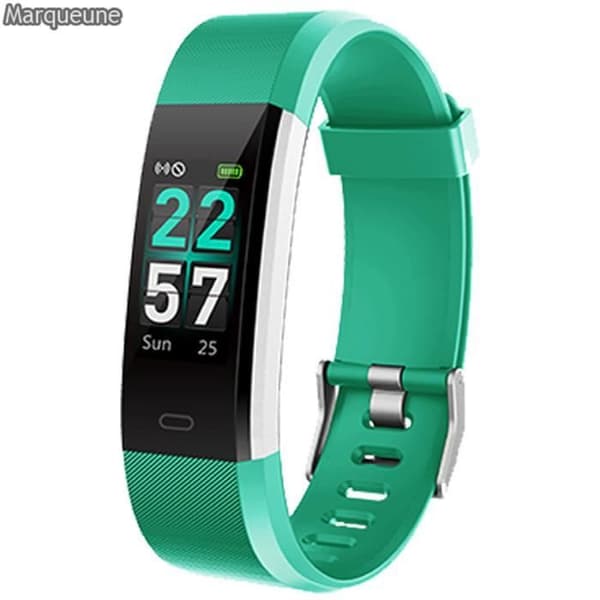 Connected Watch Smartwatch Marqueune Vattentät IP68 Stegräknare för iPhone Samsung Huawei Smartphone Dam Herr Grön