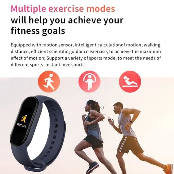 M6 Connected Watch - Smart Armband - Mi Smart Band 6 - Svart