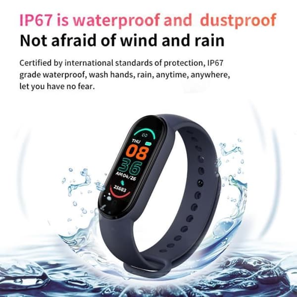 M6 Connected Watch - Smart Armband - Mi Smart Band 6 - Svart