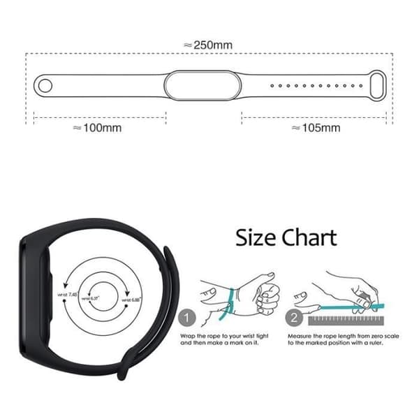 BLUETOOTH WATCH-SMART WATCH, M6B--Vattentät LED digital sportklocka för barn, tonåring pojke och flicka, kiselrem