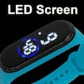 Miniatyrbild 2 av 4: BLUETOOTH WATCH-SMART WATCH, M6B--Vattentät LED digital sportklocka för barn, tonåring pojke och flicka, kiselrem