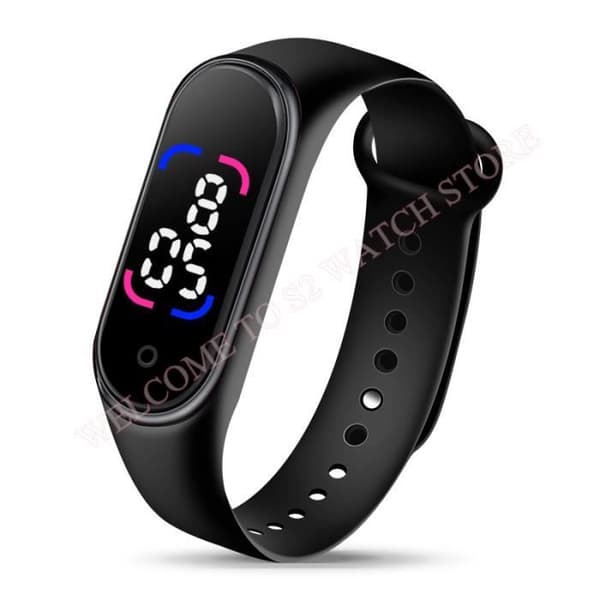 BLUETOOTH WATCH-SMART WATCH ,M6B--Rainbow Watches for Kids Pojkar Creative Watch Vattentät Mjuk Silikon BH