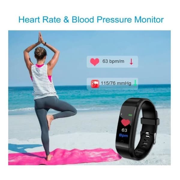 Connected Watch GPS Stegräknare Cardio vattentät sport fitness