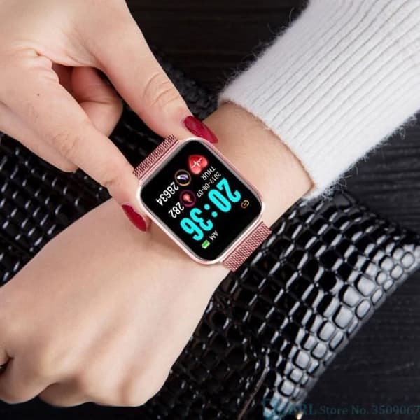 Smartwatch,Sport Smartwatch Herr Dam Bluetooth Smart Watch Dam Smart Armband Herr - Typ stålsvart