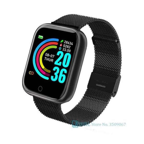 Smartwatch,Sport Smartwatch Herr Dam Bluetooth Smart Watch Dam Smart Armband Herr - Typ stålsvart
