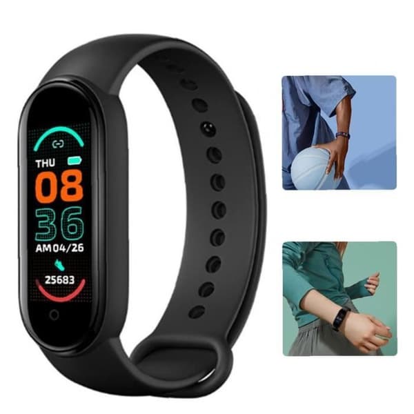 M6 Magnetisk Smart Armband Svart