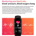 Miniatyrbild 2 av 4: M6 bärbart smart armband Vattentät fitnessklocka med puls, blodtryck och lämplig sömn