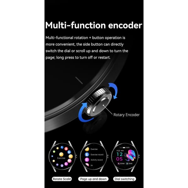 INF Smartklokke med EKG og Bluetooth-anrop