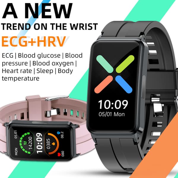 INF Smartklokke med EKG/HRV, puls, ulike sportsmoduser