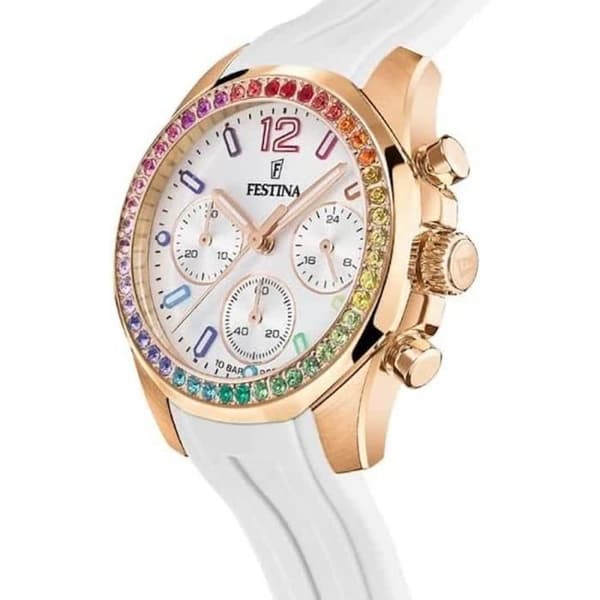 Klocka - FESTINA - Boyfriend Rainbow F20611/2 - Kvarts - Silikonrem - 38 mm