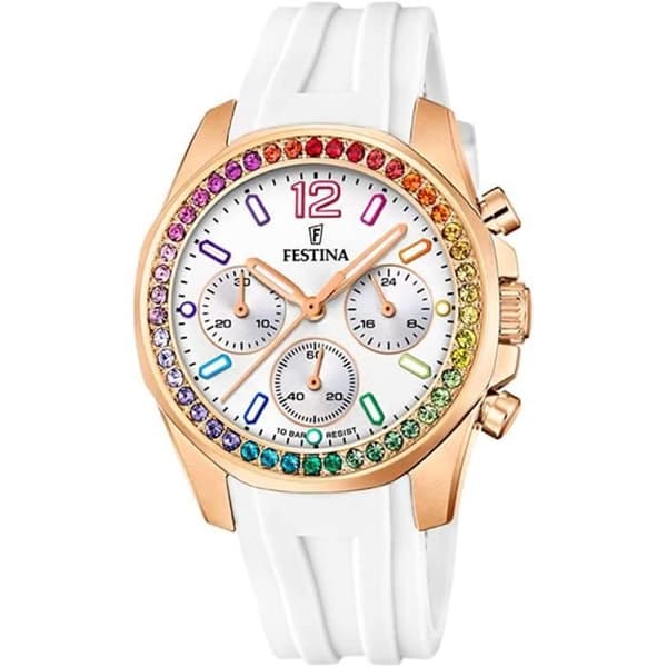 Klocka - FESTINA - Boyfriend Rainbow F20611/2 - Kvarts - Silikonrem - 38 mm