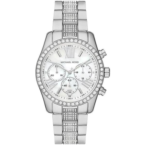 damkronografklocka Michael Kors Lexington Silver/Stål