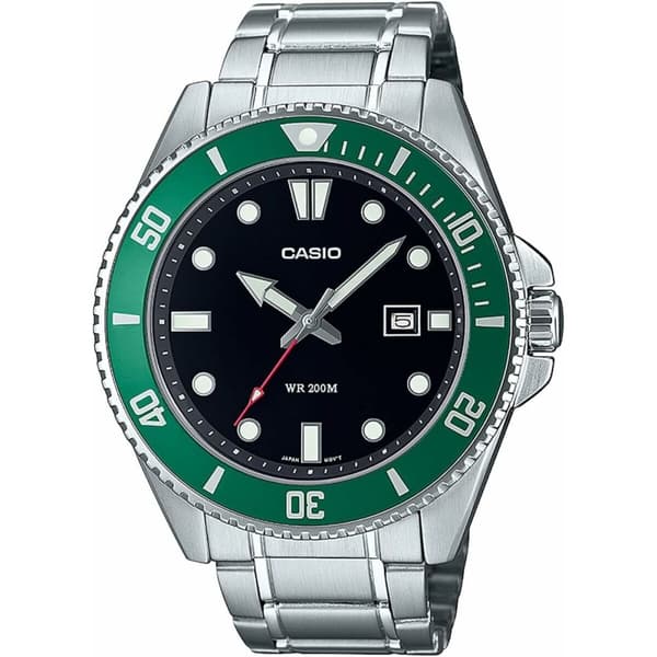 Herrklocka Casio MDV-107D-3AVEF Svart Silvrig (Ø 46 mm)