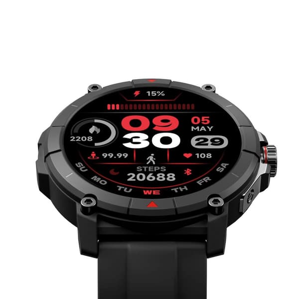 Smartklokke KSIX Compass Svart