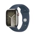 Miniatyrbilde 1 av 2: Smartklokke Apple Watch Series 9 Blå Sølv 45 mm