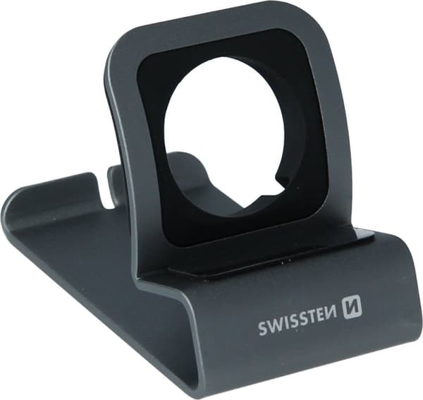 Swissten Aluminium stander - Velegnet til Apple Watch - Grå