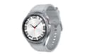 Miniatyrbillede 1 af 6: Samsung Galaxy Watch6 Classic - 47 mm - smartwatch med rem - hybrid øko-læder - sølv - remstørrelse: M/L - skærm 3,73 cm (1,5") - 16 GB - NFC, Wi-Fi,