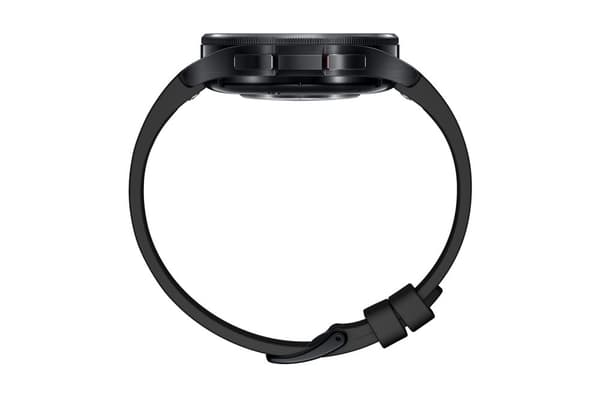 Samsung Galaxy Watch6 Classic - 43 mm - smartwatch med rem - hybrid øko-læder - sort - remstørrelse: S/M - skærm 3,33 cm (1,3") - 16GB - LTE, NFC, Wi-