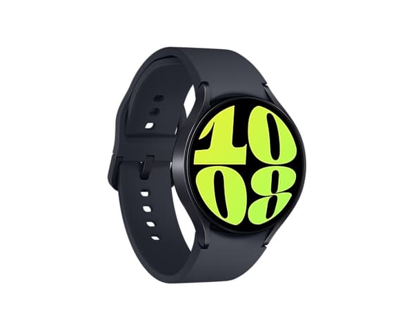 Samsung Galaxy Watch6 - 44 mm - smartwatch med sportsbånd - Grafit - Båndstørrelse: M/L - Skærm 3,73 cm (1,5") - 16GB - LTE, NFC, Wi-Fi, Bluetooth - 4