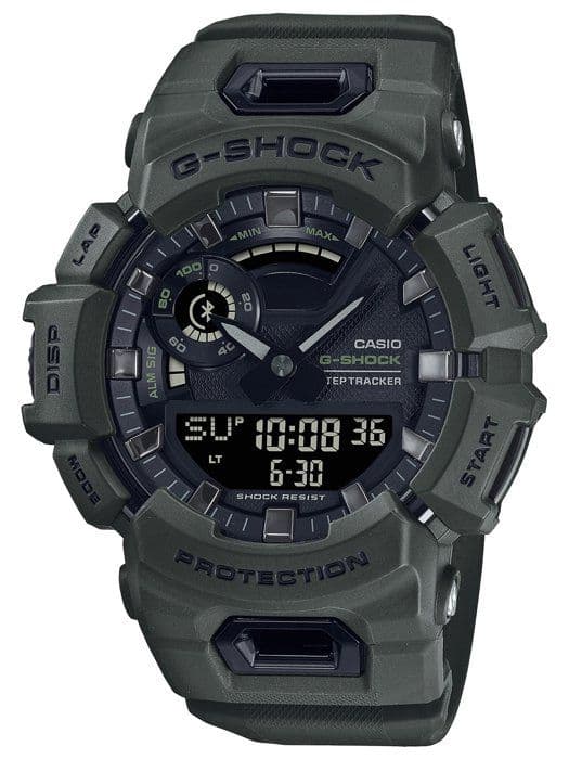 Klocka - CASIO - G-Shock - Grönt och svart harts